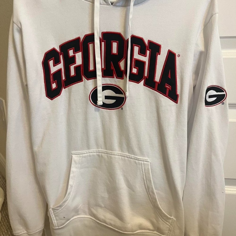 Fanatics Georgia White Hoodie Size